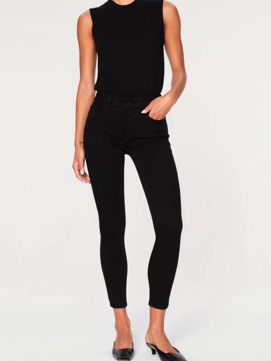 DL1961 Denim - DL1961 Florence 27 Instasculpt Cropped Black Hail 26” inseam